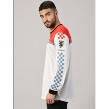 MOTOCYKLOVÝ RETRO DRES - ČERVENOBÍLÝ - JAWA